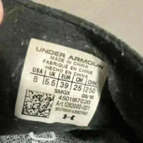 Under Armour Speedform Slingride Women Size 8 - 1282000-001 Running Shoes Gray - Picture 8 of 8